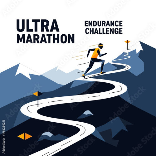 Ultra Marathon Endurance Challenge Scenic Mountain Race