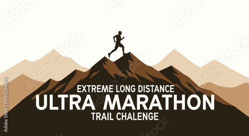 Ultra Marathon Trail Challenge: Endurance Race Amidst Majestic Mountain Landscapes