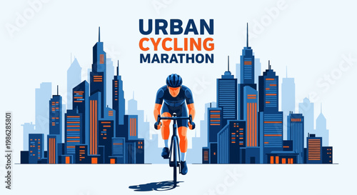 Urban Cycling Marathon: A Dynamic Depiction of City Biking Competition