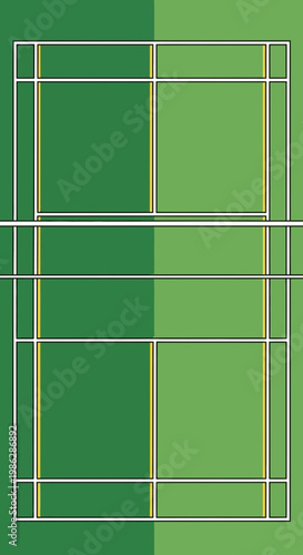 Vibrant Badminton Court Design Perfect For Sports Graphics And Advertising