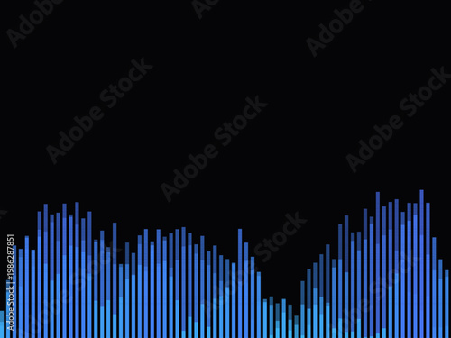 Music Frequency Sound Wave Audio Bar Design Backdrop