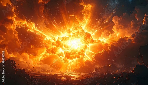 Fiery cosmic explosion (10)