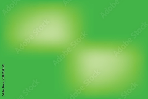 A vibrant green abstract background with glowing shapes