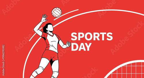 Vibrant Volleyball Action: A Dynamic Celebration of Sports and Athletic Competition