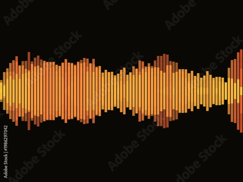 Audio Waveform Equalizer Bar Music Frequency Design