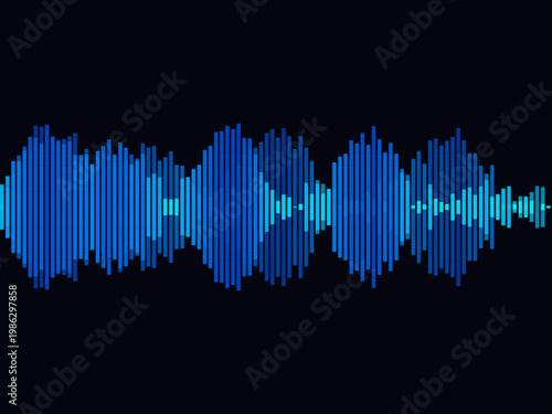 Music Frequency Sound Wave Audio Bar Design Backdrop