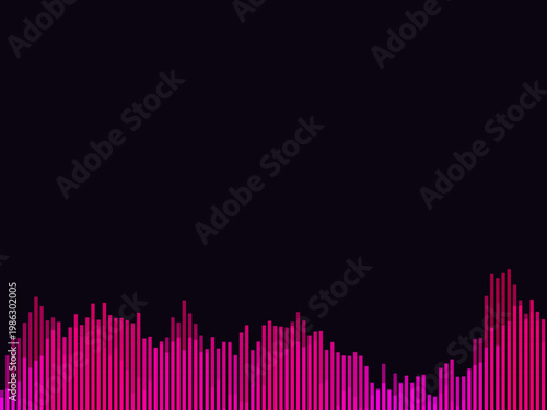 Music Frequency Sound Wave Audio Bar Design Backdrop