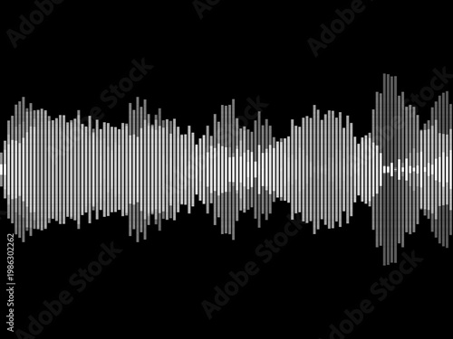 Music Frequency Sound Wave Audio Bar Design Backdrop