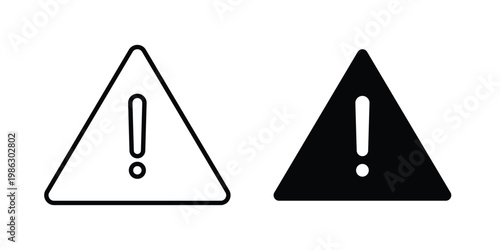 Notice icon symbol collection, Stroke and flat icons