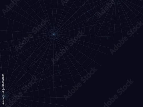 Delicate Spider Web Pattern Geometric Background