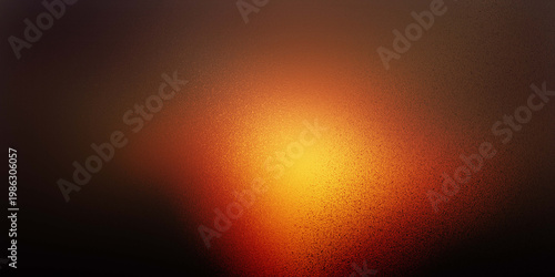 Photos Vibrant orange light glowing in dark smoky atmosphere with intense warm illumina