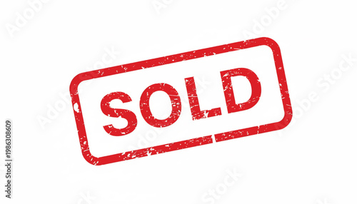 Shield icon with SOLD text distressed stamp style for sale promotions and retail marketing graphics featuring discount, badge, label with signage and