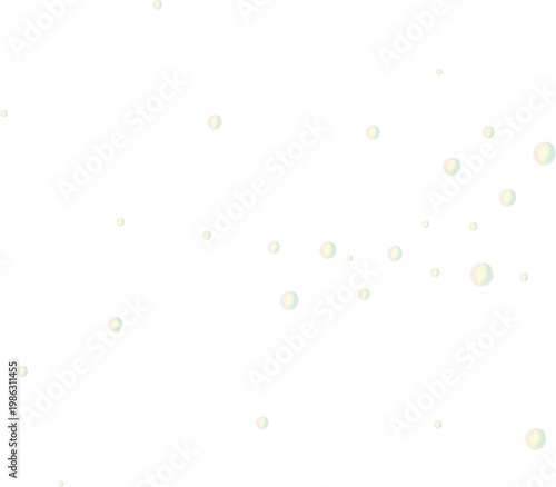 Transparent soap bubbles floating on a checkered background. Iridescent water spheres overlay. Copy space