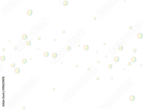 Floating transparent soap bubbles on a checkered background. Iridescent spheres for design overlay