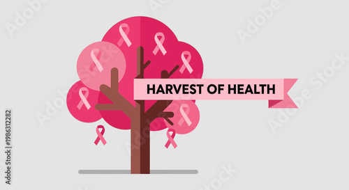 A Visual Symbol of Hope and Health for Breast Cancer Awareness and Support