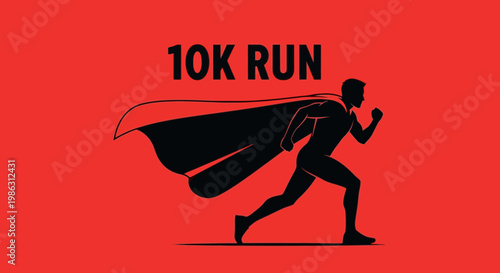 A Superheroic Runner Completes A 10K Race with Intense Power and Velocity Displayed