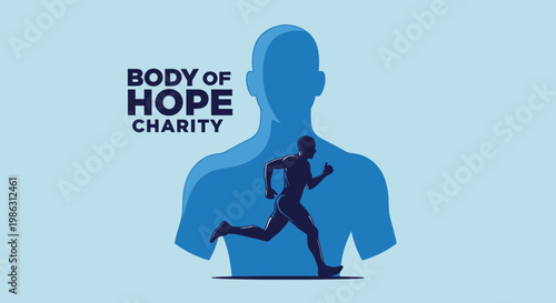 Abstract Body Of Hope Charity Illustrating Human Endurance And Spiritual Journey