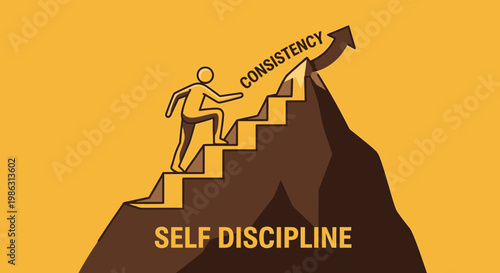 Achieving Goals Requires Self Discipline and Consistency, A Journey to the Top