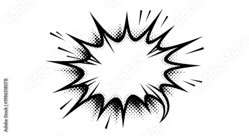 comic explosion effect illustration.