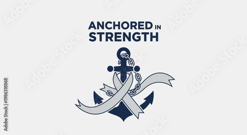 Anchored Strength Symbol: Perseverance, Resilience, Courage, Determination, and Empowerment