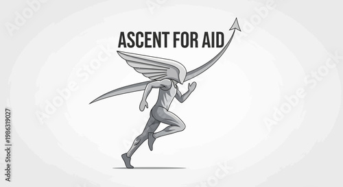 Ascending Towards Help and Support: A Visual Metaphor for Global Assistance Efforts