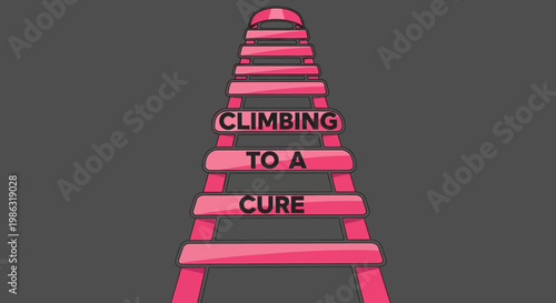 Ascending Towards Hope A Visual Metaphor For Medical Breakthroughs And Resilience