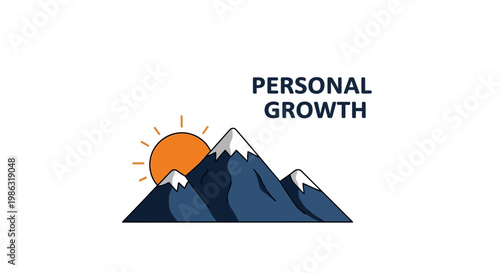 Ascent To Success And Personal Development Symbolizing Achievement