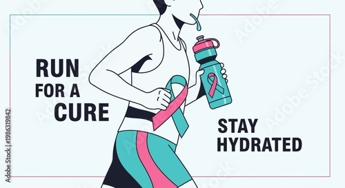 Athletic Endeavor For A Cause With Hydration Motivation