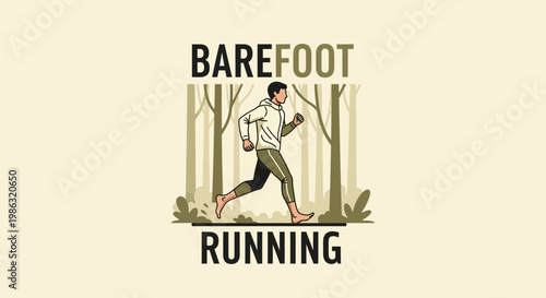 Barefoot Runner in Nature: Symbolic representation of natural running and health