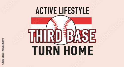 Baseball Game Theme Graphic Design Depicting Sport Activities and Energetic Moments