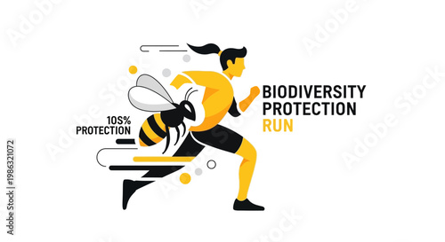 Biodiversity Protection Run: A Dynamic Illustration for Environmental Awareness and Support