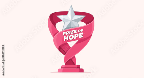 Award Of Hope And Support: A Symbolic Representation With A Star-Shaped Emblem