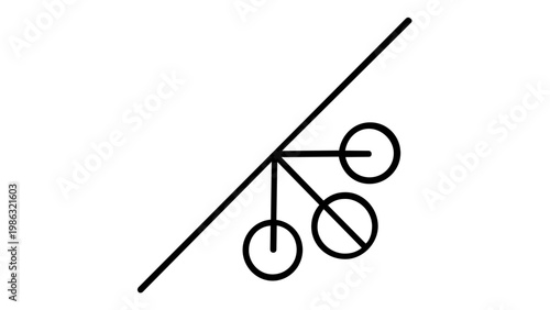 Minimalist Toilet Brush Line Icon Illustration, Modern Vector Graphic for Bathroom Cleaning Tools and Hygiene Maintenance, Scalable Flat Design for Sanitation and Housekeeping Concepts.