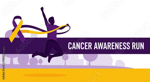 Cancer Awareness Charity Event Depicting Joy, Hope, And Support for Those Affected