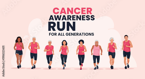 Cancer Awareness Run Promoting Awareness And Unity Across All Generations In Full Participation