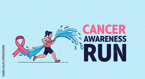 Cancer Awareness Run Promoting Health and Supporting Cancer Research Projects