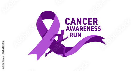 Cancer Awareness Run: Promoting Health and Supporting Cause Through Dynamic Imagery.