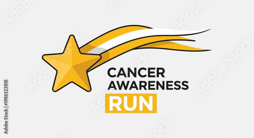 Cancer Awareness Run Promoting Hope And Support With Stellar Graphic Elements