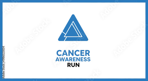 Cancer Awareness Run Promoting Hope And Support With Symbol Of Unity For Fundraising Events