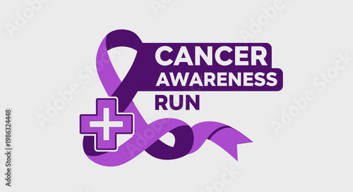Cancer Awareness Run Visual: A Symbol of Support and Hope for Cancer Prevention and Care