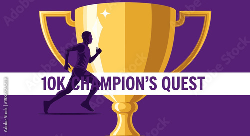 Champion's Quest Victory Symbolizing Athletic Achievement and Endurance