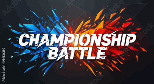 Championship Duel: Abstract Artistic Battle Clash and Fight Competition Event