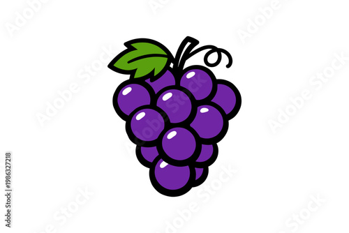 Purple Grapes Illustration