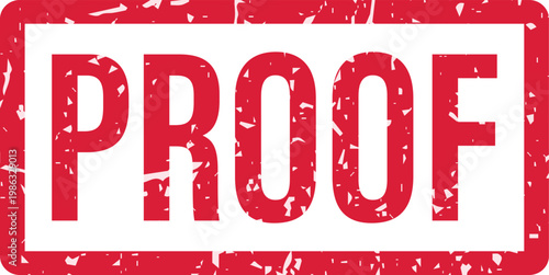 Red proof stamp on white background.