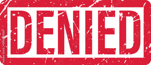 Rejected stamp on a document.