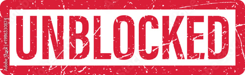 A red stamp with the word Unblocked.