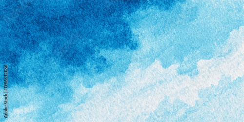 Abstract watercolor evokes the sky with soft hues and fluid textures, a serene study in color, evoking calm.