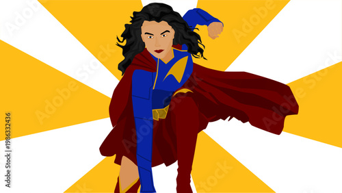 Super Hero girl drawing