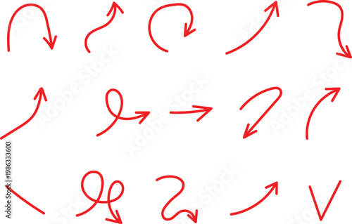 Red handwritten mathematical symbols and equations on white background, red ink plus sign