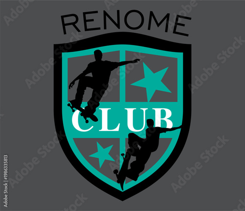 Urban Skate Culture Heritage Crest